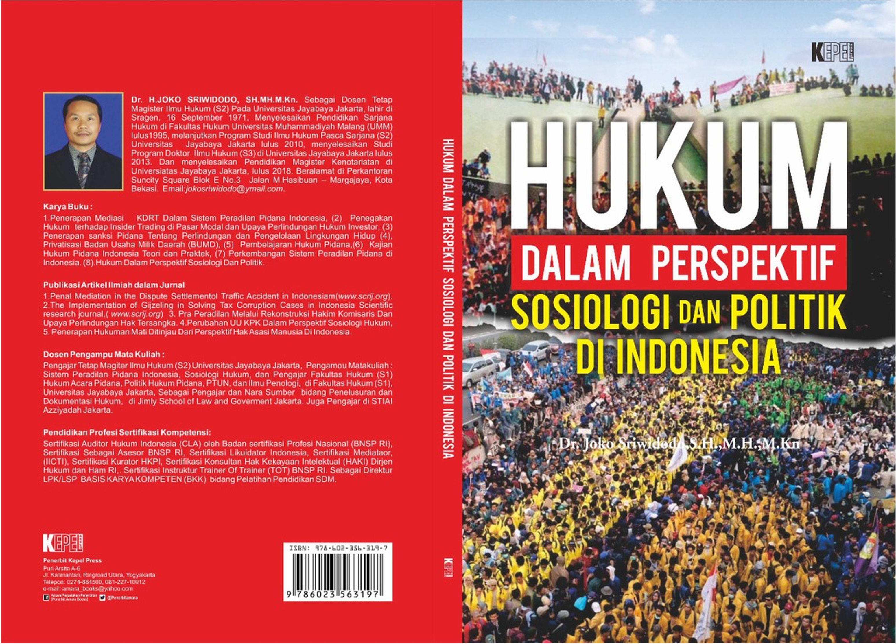 Sampul buku Hukum Dalam Perspektif Sosiologi dan Politik di Indonesia