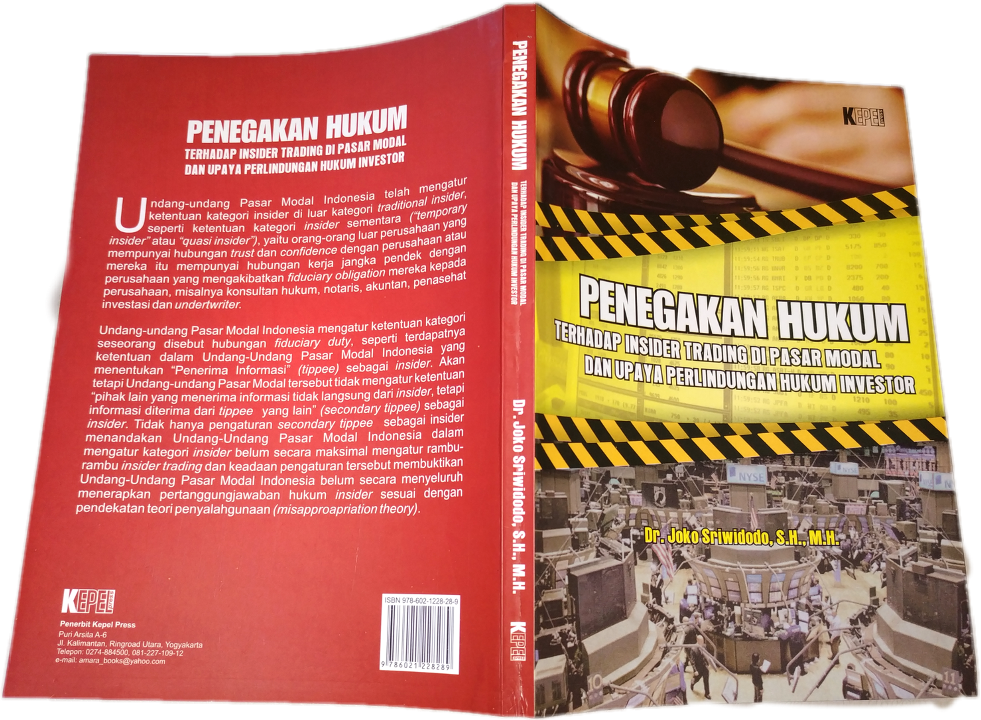 Sampul buku Penegakan Hukum Terhadap Insider Trading di Pasar Modal dan Upaya Perlindungan Hukum Investor