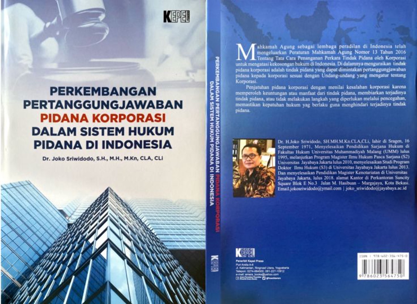 Sampul buku Perkembangan Pertanggungjawaban Pidana Korporasi